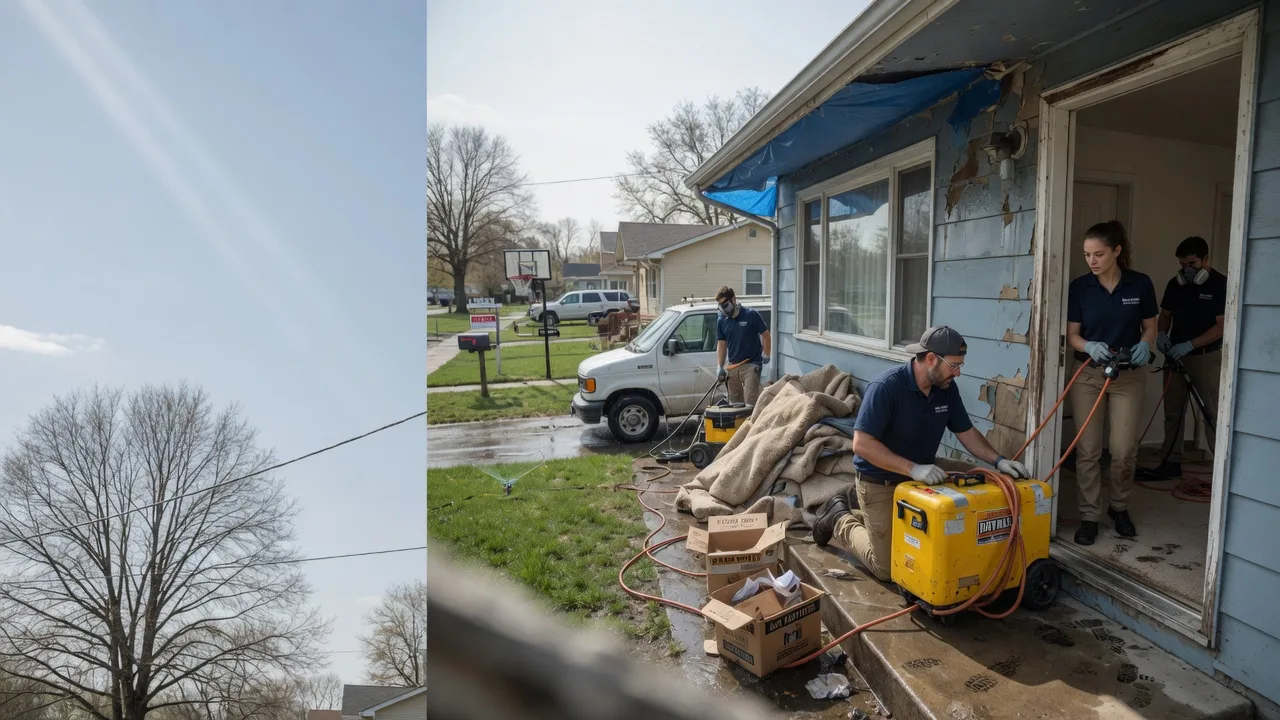 Basement Flood Cleanup in Greenfield, IN near me